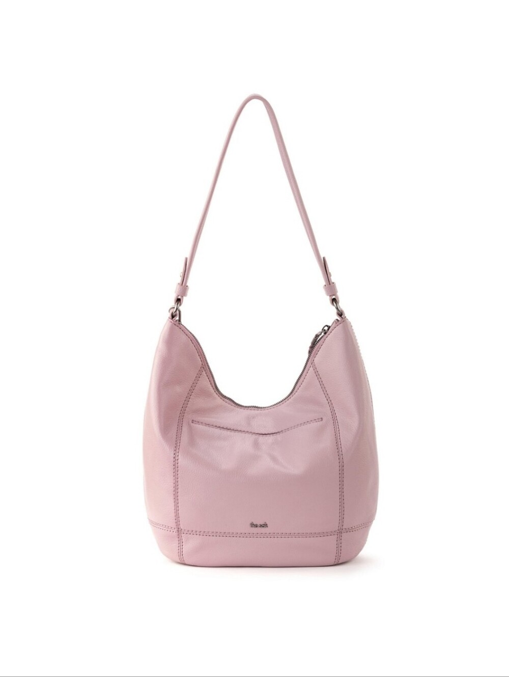 The Sak Leather Hobo Shoulder Bag - Light Pink With Matching Wallet/ Cell Slot